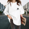PurePerfect Hot Selling Teens Drop Shoulder T-Shirt Oversized Baggy Trendy Top for Teen Girls and Ladies - White